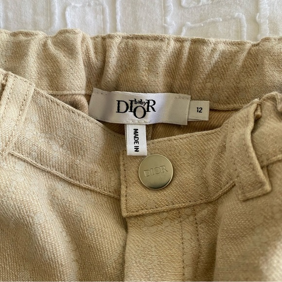 Baby Dior Printed Khaki shorts - Picture 5 of 7